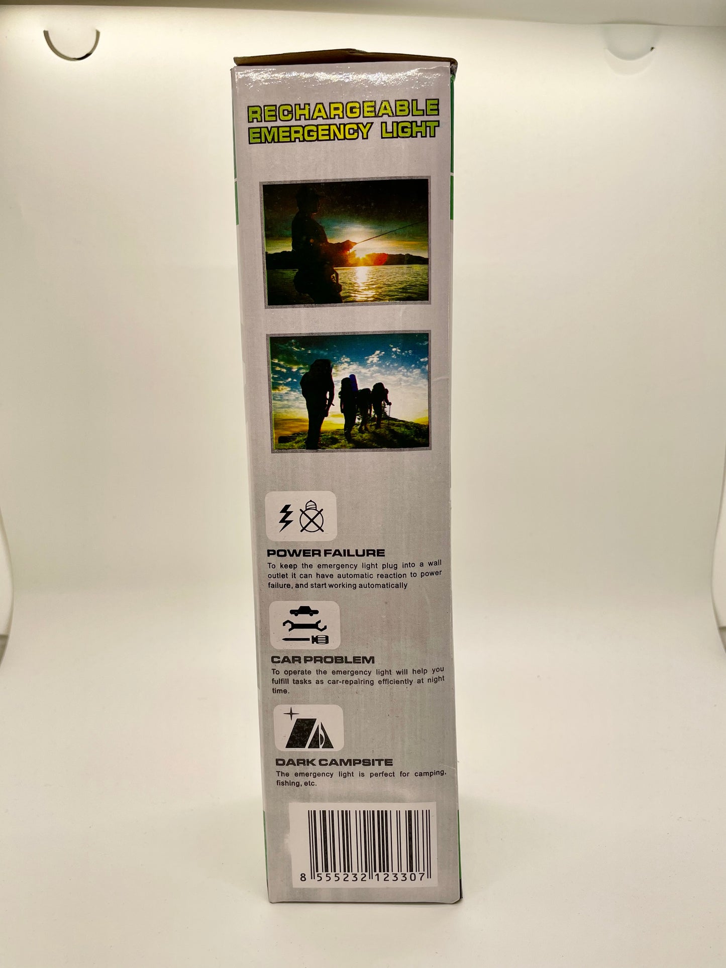 Solar powered rechargable flashlight