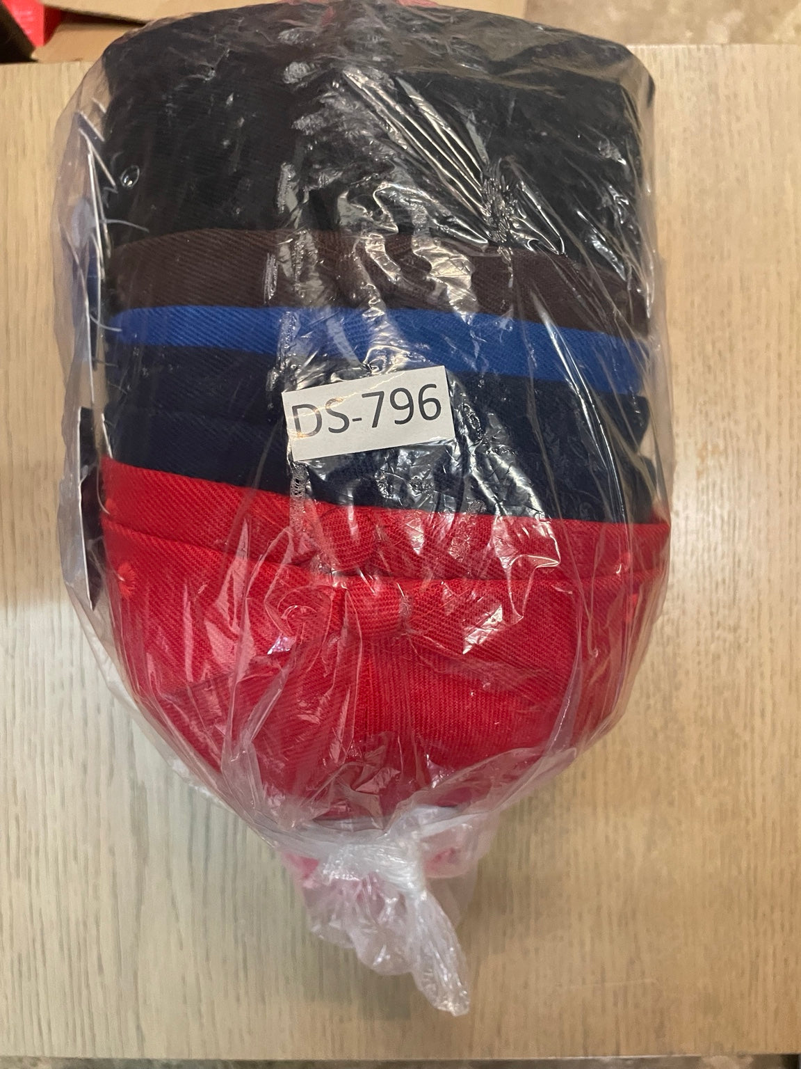 Original packaged cap assortment showing style label DS-796