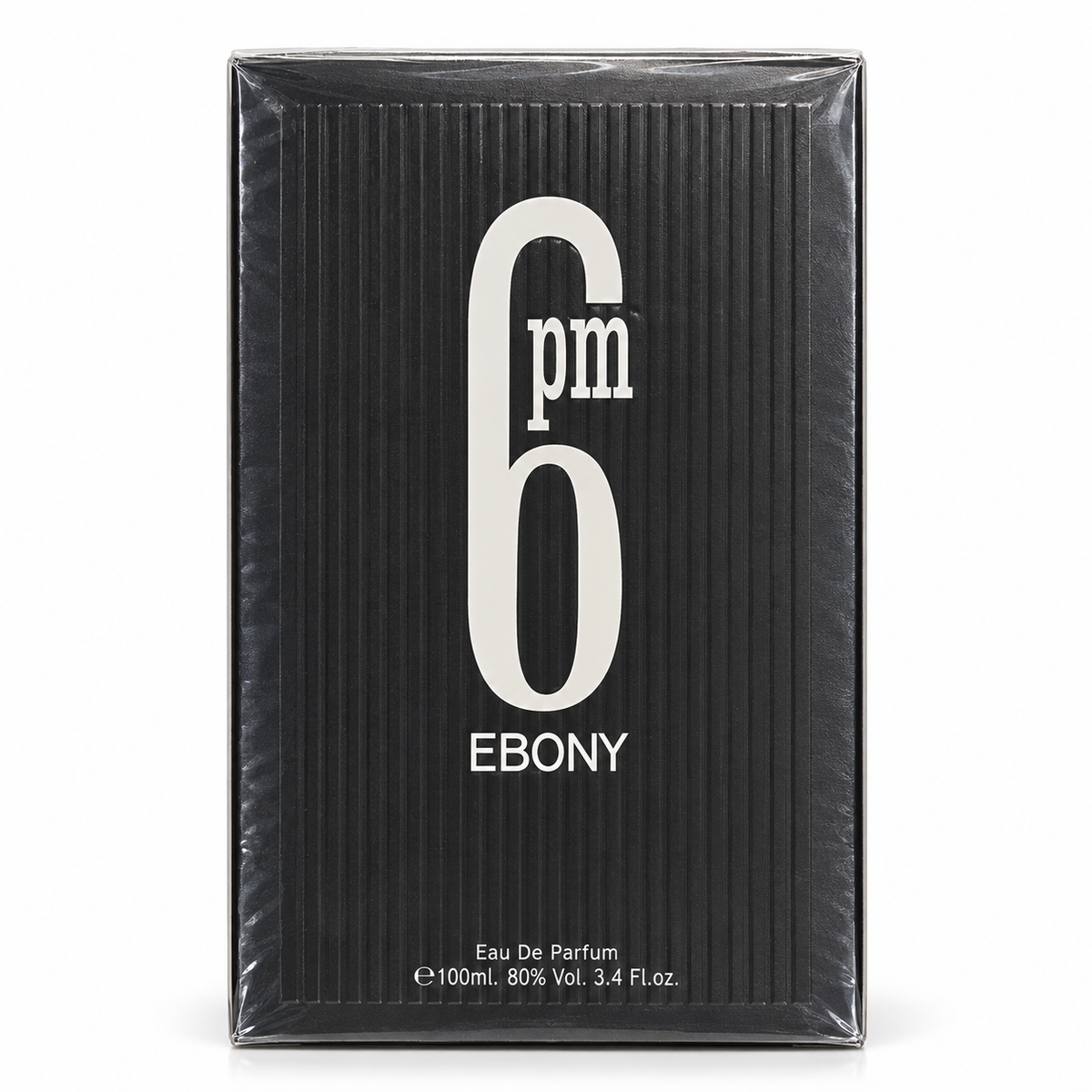 6 PM Ebony Eau de Parfum – 100 ml boxed product on a white background