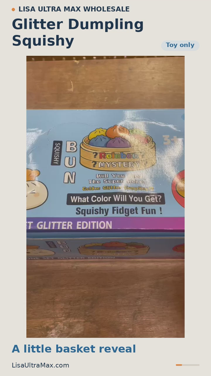 Squishy Dumpling — Glitter Edition — 8.5-second product demonstration | Lisa Ultra Max Wholesale