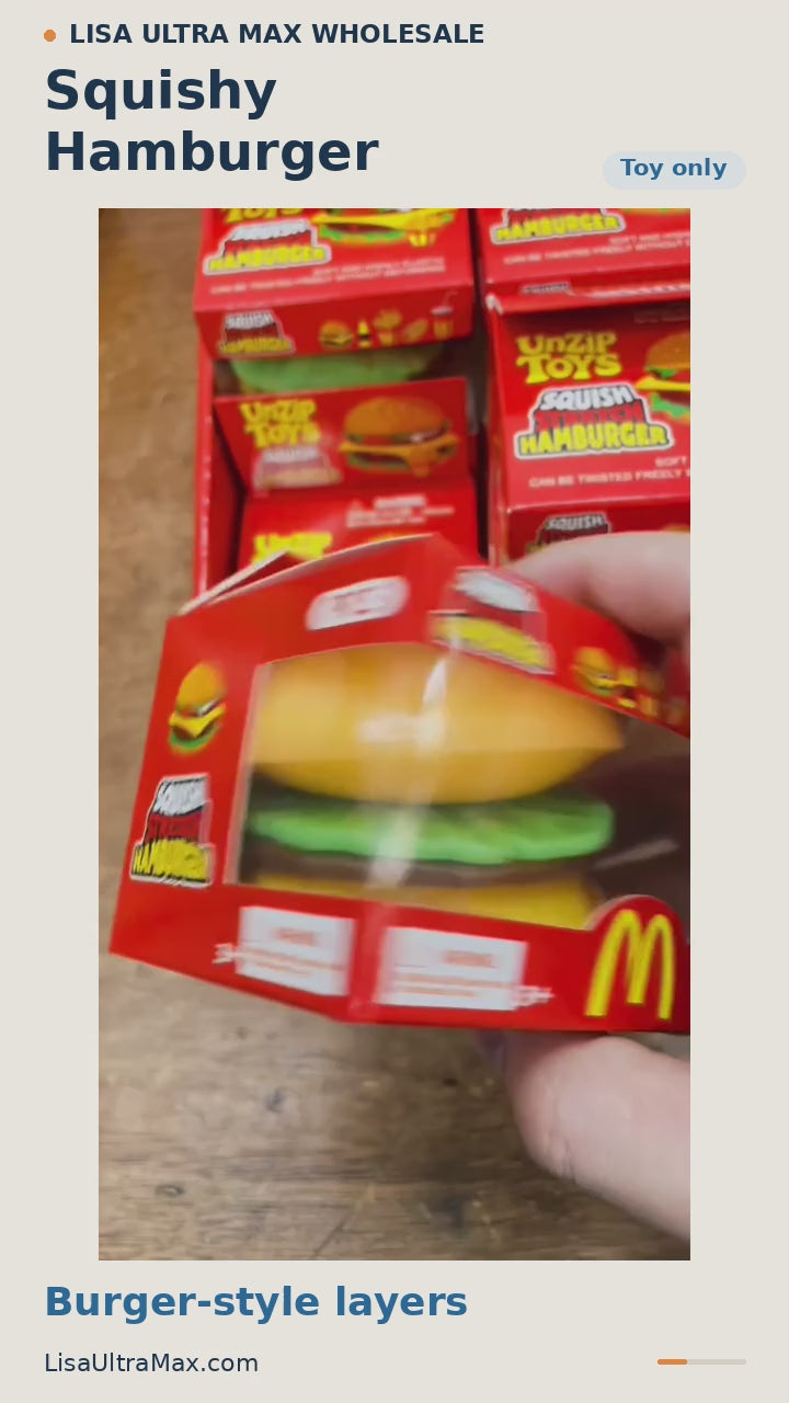 Squishy Hamburger — 12-second product demonstration | Lisa Ultra Max Wholesale