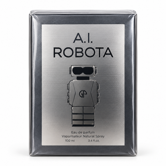 AI Robota Eau de Parfum – 100 ml boxed product on white background