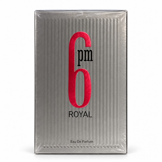 6 PM Royal Eau de Parfum – 100 ml boxed product on a white background