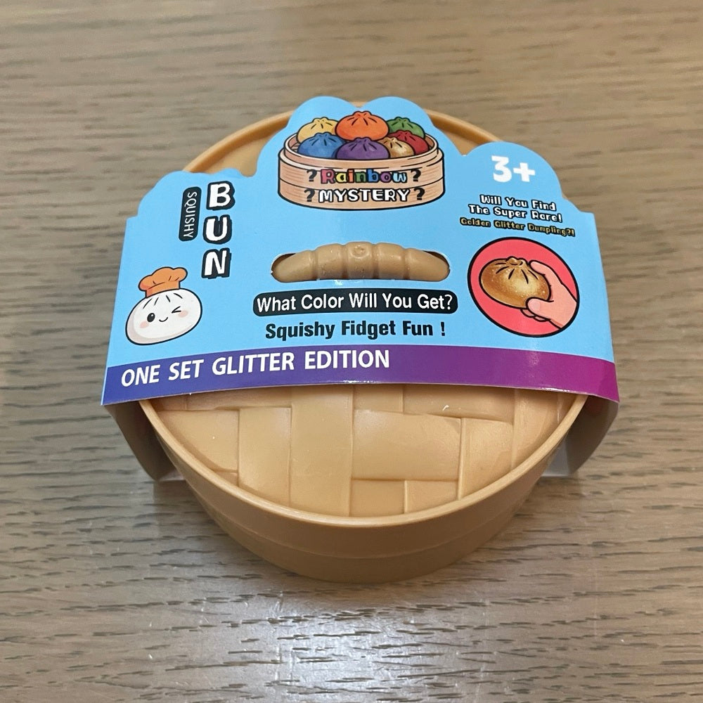 Squishy Dumpling — Glitter Edition — one individually packaged toy