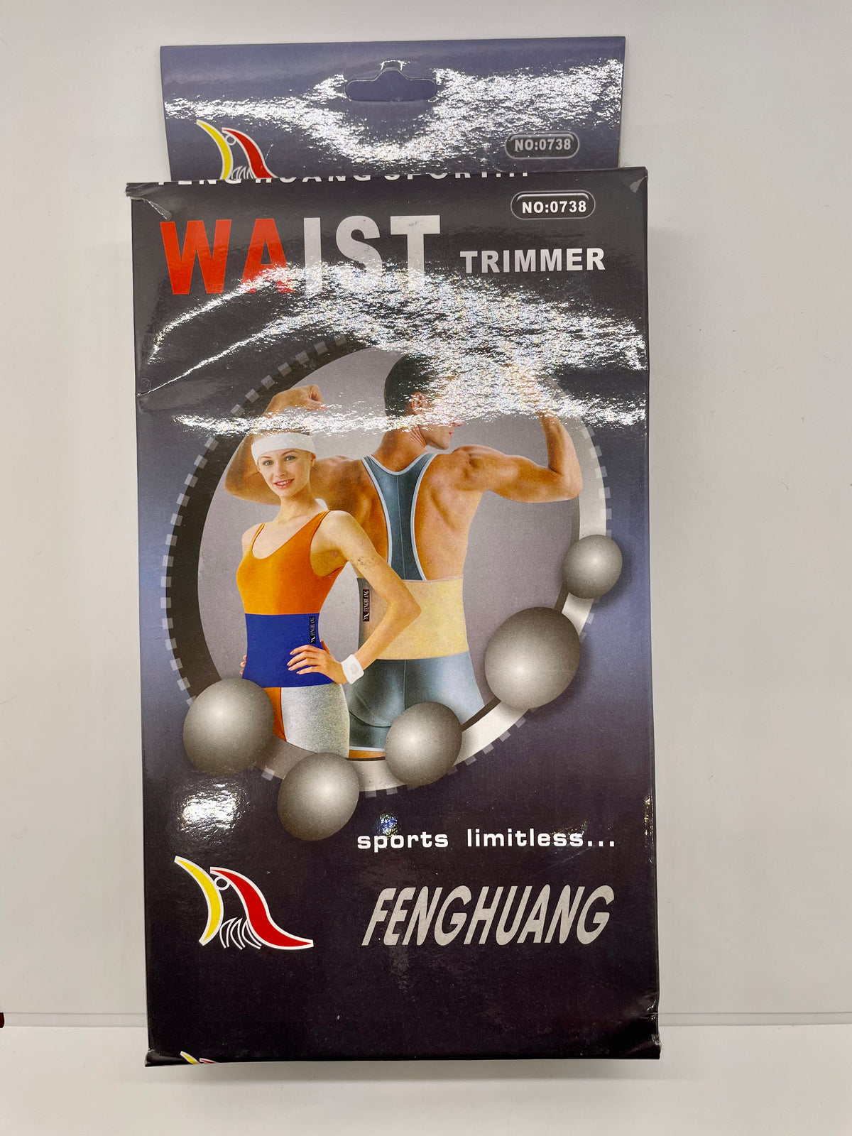 Retail package labeled waist trimmer